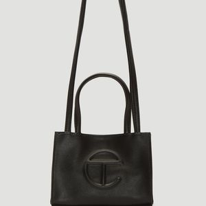 Small black Telfar shopping bag